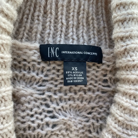 INC woven cardigan - Picture 3 of 4